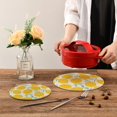 thumbnail image 6 of Coolnut Cartoon Lemon Cotton Pot Holder Set of 2, Pure Cotton Wear-Resistant and Non-Slip Stylish Round Pot Holder for Daily Kitchen, Dining Table, Office, Cafe, Restaurant, BBQ Home Decor Gifts, 6 of 6