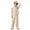 Khaki, variant on Krdevn Cargo Pants for Girls Boys Cargo Jogger Pants Casual Girl's Elastic Waist Cargo Pants with Pockets,7-8 Years