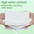 thumbnail image 4 of Bamboo Water Wipes 50 Count, 15x20 cm Disposable Cleaning Wipes, 80 gsm Diamond Weave White Bamboo, 4 of 5