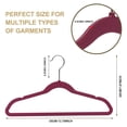 thumbnail image 6 of Quality Children's Plastic Non Velvet Non-Flocked Thin Compact Hangers Swivel Hook for Shirts Blouse Coats (Raspberry, 240), 6 of 8