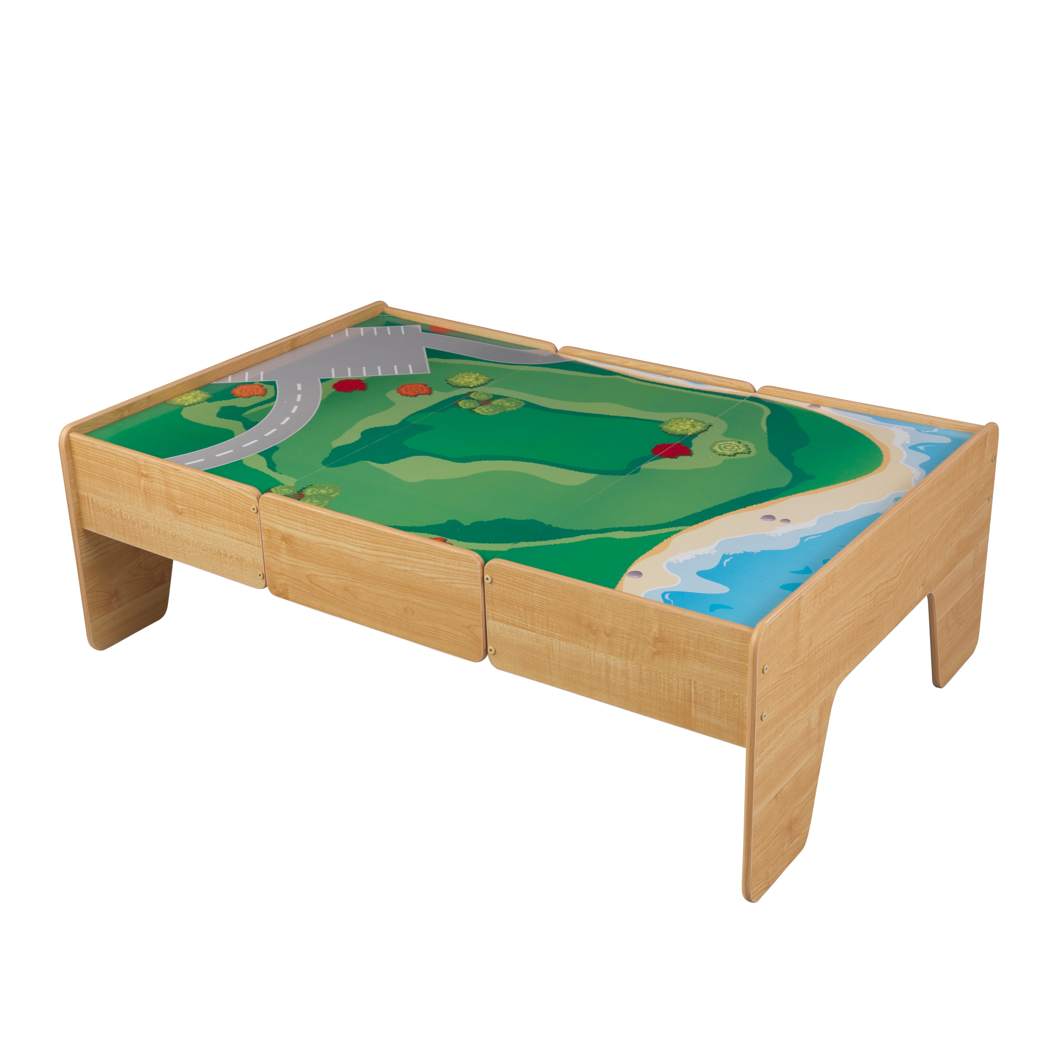 kidkraft wooden train play table