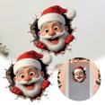 thumbnail image 1 of Oliegs Heated Blanket Wall Sticker Large Size Removable Wall Sticker Easy To Tear And Paste Leaving No 3D Santa Wall Sticker Suitable For Window And Refrigerator Chocolate, 1 of 5