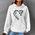 thumbnail image 1 of DPTALR Women Print Round-Neck Long Sleeve Loosen Single Sweatshirt Tops Pullover Blouse, 1 of 4