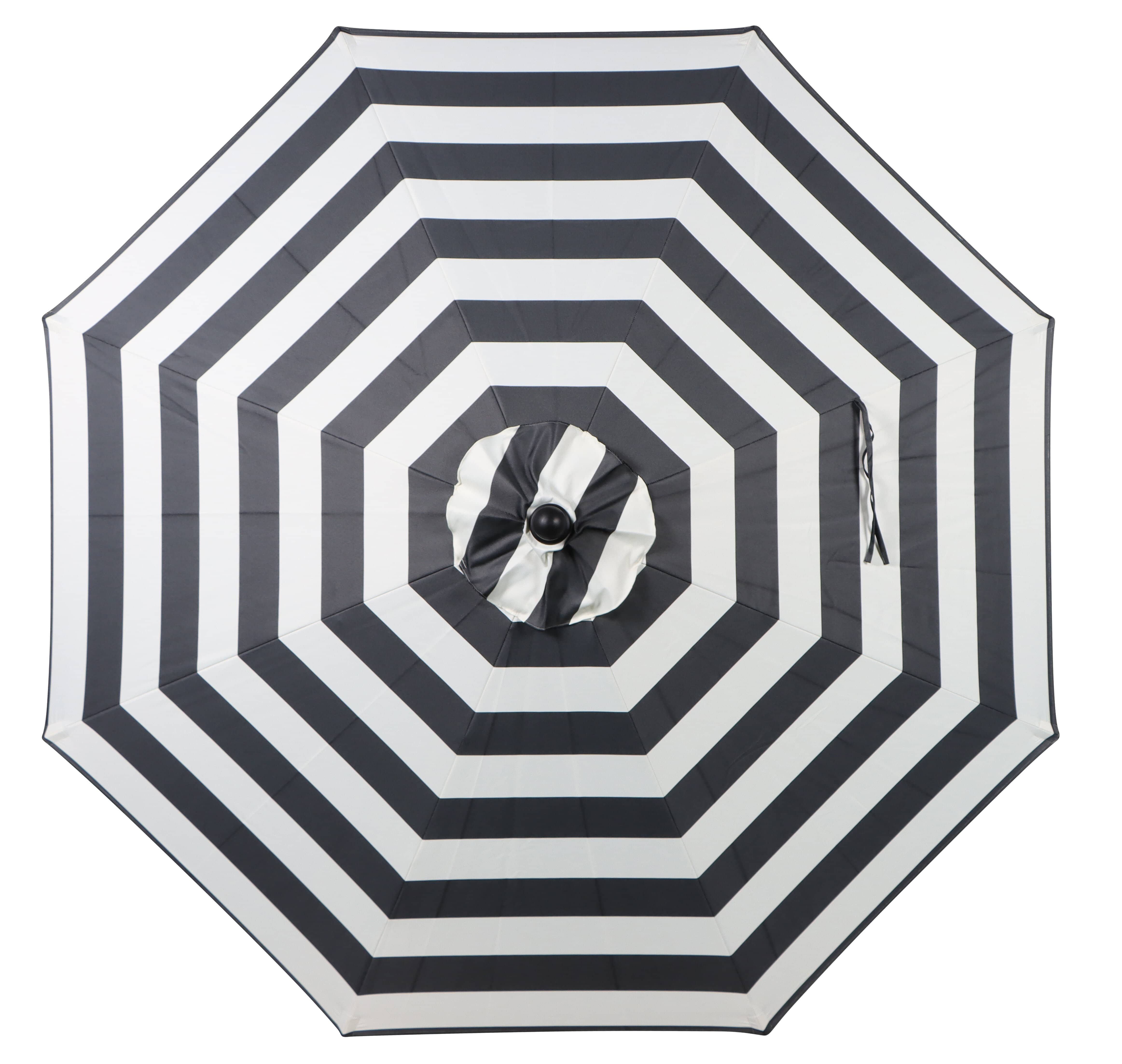 (2 pack) Better Homes & Gardens Outdoor 9 Foot Ibiza Stripe Premium Crank Lift and 3 Position Tilt Market Patio Umbrella
