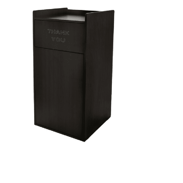 Alpine Outdoor Trash Can Wooden Garbage Bin with Swing Door 40 Gallon