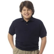 Basic Image Boys' Short-Sleeve Solid Pique Shirt