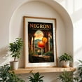 thumbnail image 4 of Negroni Cocktail Poster: Vintage Italian Elegance - Tuscany Italy Illustration Cocktail Vintage Poster Travel Poster Bar Architecture Italian Scenic Oak Framed Wall Art Print 5 x 7 inches, 4 of 59