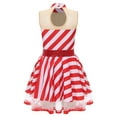 thumbnail image 6 of Sxiwei Womens Christmas Candy Cane Dress Sleeveless Xmas Costume Ballet Dance A-line Tutu Dress Red L, 6 of 7