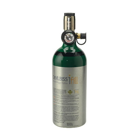 Drive Medical DeVilbiss iFill C Cylinders with Continuous Flow Oxygen Cylinder, 1