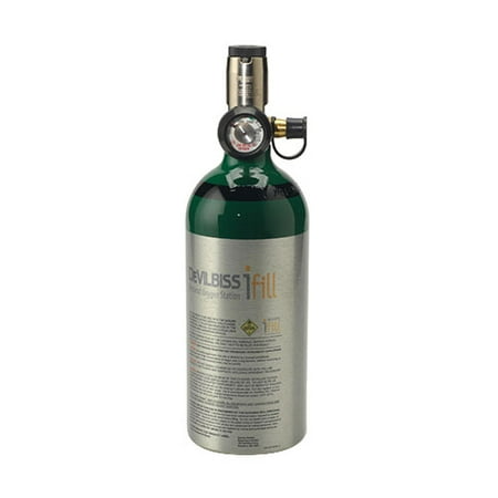Drive Medical DeVilbiss iFill C Cylinders with Continuous Flow Oxygen Cylinder, 1 (Best Portable Oxygen Concentrator Continuous Flow)