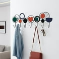 thumbnail image 1 of No Drill Over Door Hooks Clothes Organizer For Bedroom Bathroom Space Saving Storage Hanger, 1 of 5