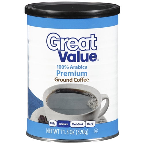 Great Value Classic Decaf Medium Ground Coffee, 11.3 oz