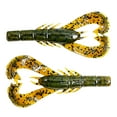 thumbnail image 4 of Googan Krackin' Craw 4'' Green Pumpkin 7pk Soft Plastic Fishing Lure, 4 of 5