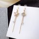 thumbnail image 2 of WILLBEST Aretes Plata Pendientes De Borla Asimétricos Con Forma De Estrella De Cinco Puntas Y Pequeño Universo, Pendientes Largos De Moda Con Temperamento De Estrella Y Luna Para Mujer, 2 of 5