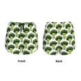 thumbnail image 5 of Vsdgher Cute Broccoli Print Women's Running Double Layer Shorts High Waisted with Pockets Elastic Yoga Workout Athletic Gym Sports, 5 of 8