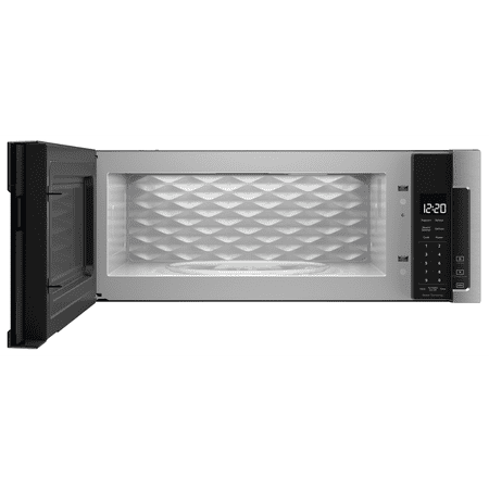 Whirlpool - 1.1 Cu. Ft. Low Profile Over-the-Range Microwave Hood Combination - Stainless Steel