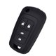 thumbnail image 4 of Lemsa 2 Piezas De Silicona Suave Para Entrada Sin Llave Flip Key Holder Fob Cover Case Protector Remoto Bolsa Chaqueta Para Chevrolet Camaro Cruze Chevy Equinox Sonic Terrain Key Fob Negro/Púrpura, 4 of 5