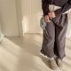 thumbnail image 4 of Nuevos pantalones hasta el tobillo de pana para primavera y otoño para niños de 1 a 7 años, pantalones florales con volantes coreanos para niñas, pantalones casuales recortados para niños, 4 of 6