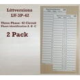 thumbnail image 3 of LV 208V 347V 480V 575V 600V 3 Phase Circuit Breaker Panel Directory Labels Stickers (42 Circuits 2 Pcs), 3 of 4