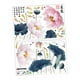 thumbnail image 3 of 2 piezas de calcomanías de pared de , pegatinas florales de pared, decoración de arte moderno, mural de PVC para escuela, hogar, habitació, 3 of 7