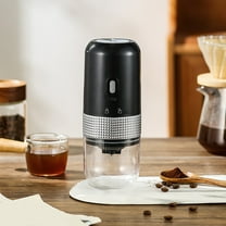 Portable Electric Coffee Grinder with Ceramic Core, Adjustable Coarse to Fine Grind, 1250mAh Battery, USB Charging, Compact for Travel & Home Use - Includes USB Cable & Manual