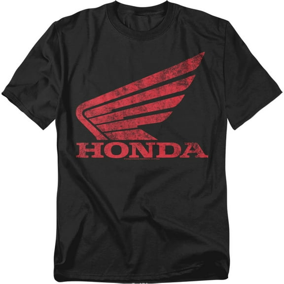 Honda Auto T-Shirt Distressed Powersports Wing Unisex Graphic Tee for Men & Women