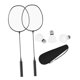 thumbnail image 2 of Juego de raquetas de bádminton, volante de bádminton, raquetas de bádminton con bolsa para raquetas negro, 2 of 8