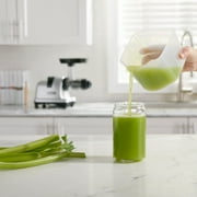Omega Medical Medium 200W Silver Slow Masticating Juicer, 80 RPM with End Cap for Celery Extraction