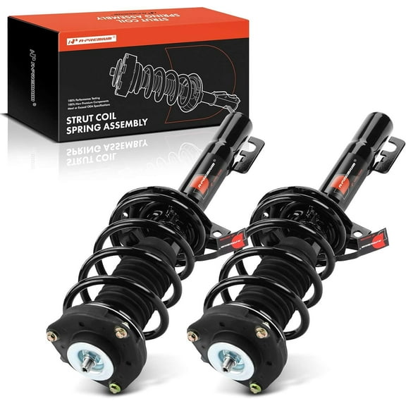 A-Premium Front Pair (2) Complete Strut and Coil Spring Assembly Compatible with Volkswagen Jetta 2011 2012 2013 2014 2015, Driver and Passenger Side