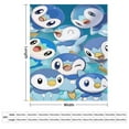 thumbnail image 4 of Piplup Blanket Super Soft Cozy Warm Plush Throw Blanket for Boys Girls Kids, Lightweight Fuzzy Flannel Blankets for Couch Sofa Bed Travel Camping Gifts 40"x50", 4 of 8