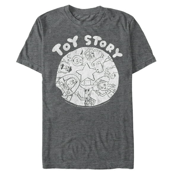 Men's Toy Story Andy's Toys Graphic Tee Charcoal Heather X Large