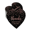 thumbnail image 1 of Inkdotpot Real Rose Gold Foil Thanks From The New Wedding Tags Favor Hang Paper Tags 50 Pieces, 1 of 6