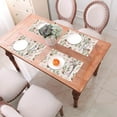 thumbnail image 6 of XMXT 6 Pcs Woven Placemats, Cute Moose Pink Print Stain Resistant Anti-Skid Placemat for Kitchen Table, 12 x 18 inches, 6 of 6
