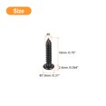 thumbnail image 2 of #8 x 3/4" Phillips Pan Head Self-tapping Screw, 100pcs - 304 Stainless Steel Round Head Wood Screw (Black), 2 of 6