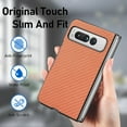thumbnail image 6 of Allytech Phone Case for Google Pixel Fold, Fibre Texture Design Shockproof Drop Protection Anti-Scratch TPU Back Cover Case for Google Pixel Fold - Brown, 6 of 7