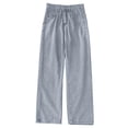 thumbnail image 5 of Frnrwgo Mens Women Jeans Loose Straight Wide Leg Drawstring Elastic Waist Casual Daily Denim Pants, 5 of 7