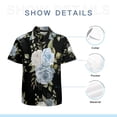 thumbnail image 7 of High Quality Hawaiian Shirts for Men Short Sleeve Aloha Beach Shirt Floral Summer Casual Button Down Shirts Blouses KL9QHB, 7 of 7