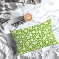 thumbnail image 5 of Naloa Green White Flowers Pillow Covers, Throw Pillow Case Cushion Covers,Cushion for Bedroom,Couch,Home-14"x20", 5 of 6