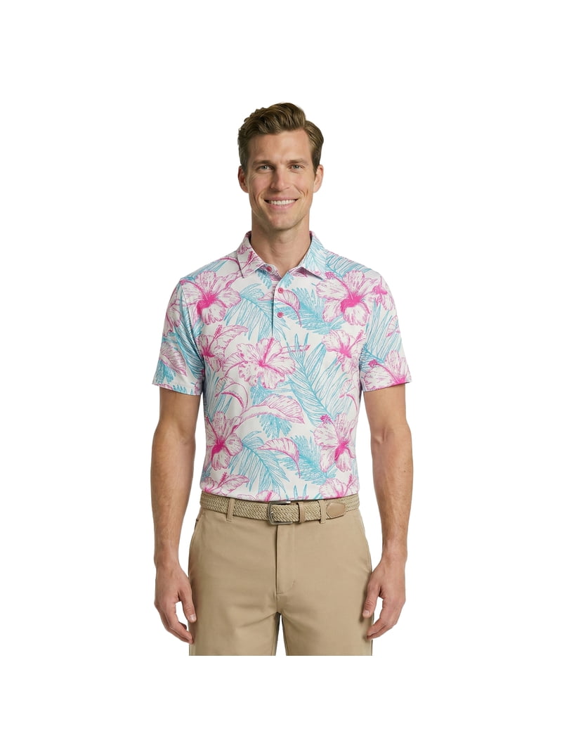 Birdie Bound Men's and Men's Big & Tall Novelty Golf Polos, Sizes