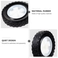 thumbnail image 2 of TEHAUX Solid Rubber Lawn Mower Wheels for Gardening Excellent Craftsmanship Black 6 Inch, 2 of 4
