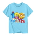 thumbnail image 4 of RXMEKW T-Shirt Imprimé pour Filles Manches Courtes Col Rond Haut Décontracté pour Enfants en Polyester avec Design Graphique Beigne pour la Saison Scolaire Printemps et Été, 4 of 5