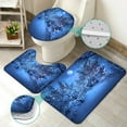 thumbnail image 3 of 4 Pcs Christmas Star Shower Curtain Sets with Rugs for Bathroom Decor,Sky Night Bathroom Shower Curtain Sets,Twinkle Bathroom Sets with Shower Curtain and Rugs, 3 of 7