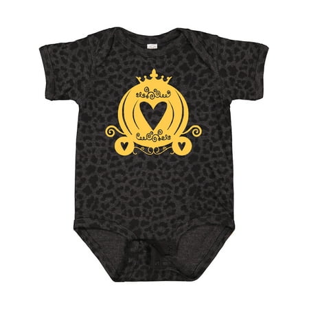 

Inktastic Pretty Yellow Princess Carriage Gift Baby Boy or Baby Girl Bodysuit