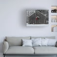 thumbnail image 2 of Trademark Fine Art Kurt Shaffer Christmas Barn in the Snow Canvas Wall Art - 35x47, 2 of 5