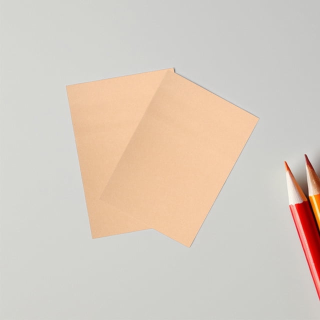 HEANUJJ 20Pack Brown Construction Paper For Blind People With Beige Shade Useful For Home Environments