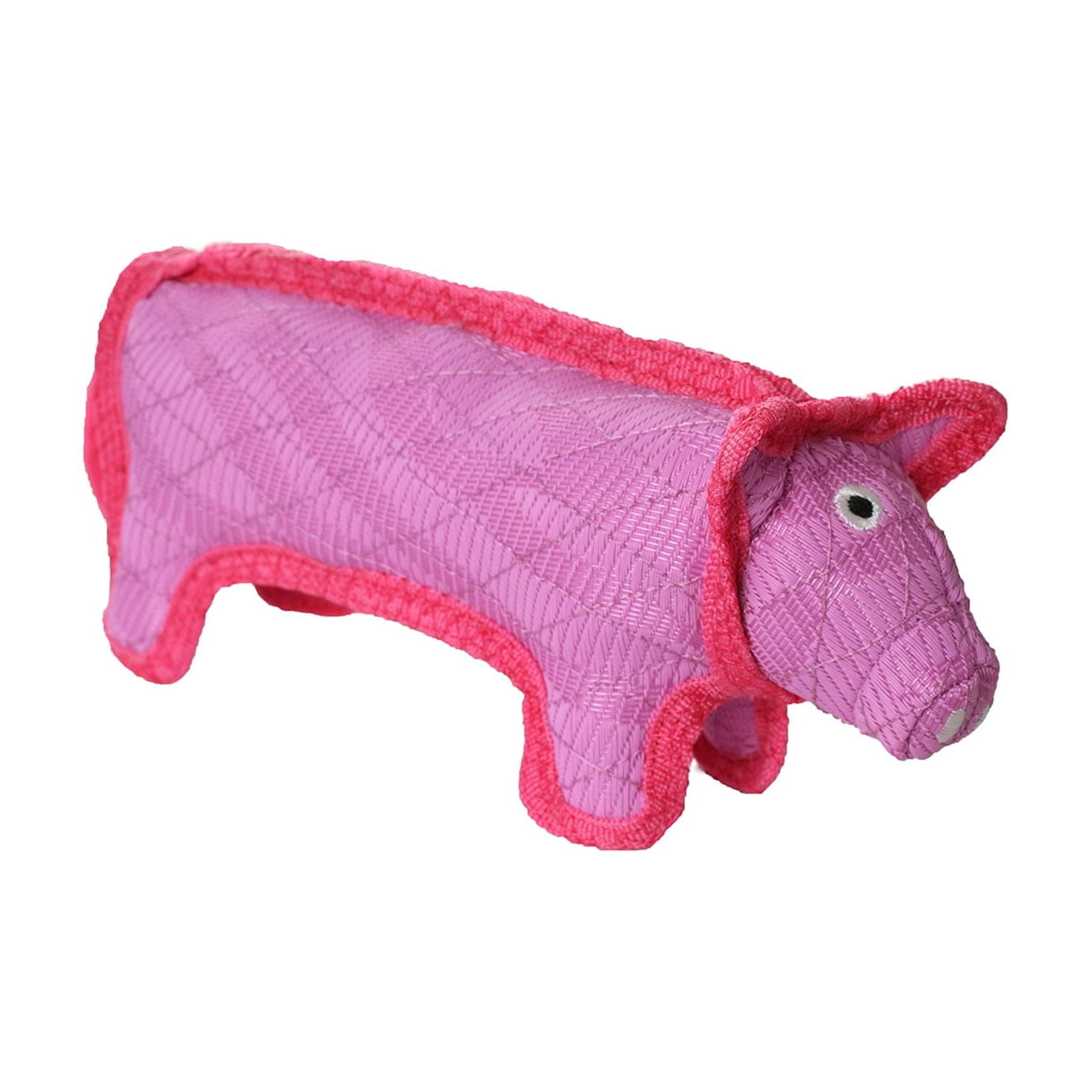 DuraForce Pig Tiger Pink-Pink, 2-Pack Durable Dog Toys