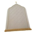 thumbnail image 2 of GUOOL Islamic Prayer Rug Home Embossing Soft Worship Kneel Thick Prayer Carpet Mat white, 2 of 9