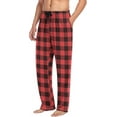 thumbnail image 5 of Top-kevin Buffalo Plaid Check Blue Green Pajama Pants Mens Lounge Pants Casual Men Pajama Bottoms, 5 of 13