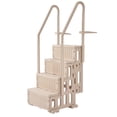 thumbnail image 1 of VEVOR 4-Step Taupe Pool Ladder of Double Handrails Supports 400 lb for 48-54 In Pools, 1 of 9