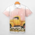 thumbnail image 3 of Spring Flower Truck Can (3) Men Zipper T-shirt Summer Casual Short Sleeve T-shirt Top, 3 of 7